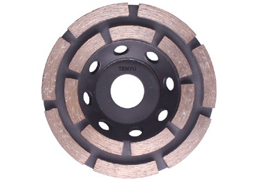 Lâmina de serra de pedra de granito de concreto moedor de disco de roda CUP de moagem de segmento de diamante de 4 polegadas