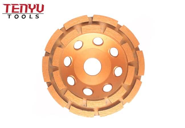 5 inch Diamond Double row segment grinding CUP wheel disc grinder concrete Granite Stone saw blade