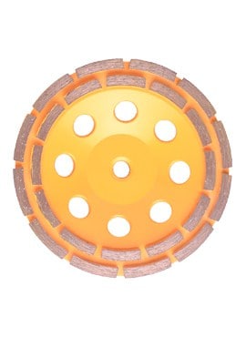 5 inch Diamond Double row segment grinding CUP wheel disc grinder concrete Granite Stone saw blade