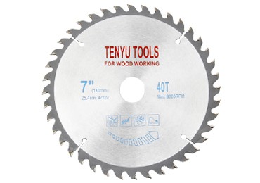 Lames de scie circulaire en carbure de 7 pouces à 40 dents pour le bois