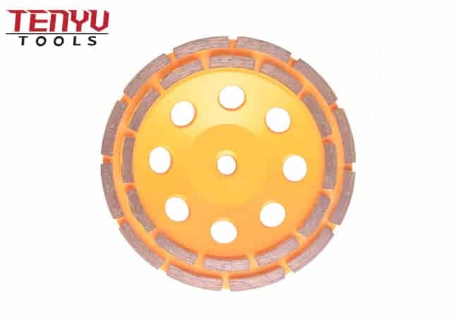 7 inch Diamond Double row segment grinding CUP wheel disc grinder concrete Granite Stone saw blade