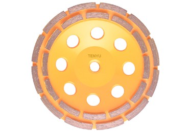 7 inch Diamond Double row segment grinding CUP wheel disc grinder concrete Granite Stone saw blade