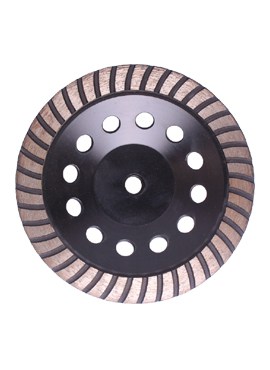 Lâmina de serra de pedra de granito de concreto de moedor de disco de roda CUP de moagem de segmento de diamante de 7 polegadas