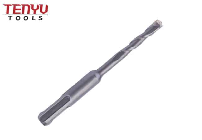 Carbide Single Tip L Flute SDS Plus Hammer Drill Bit for Concrete and Hard Stone