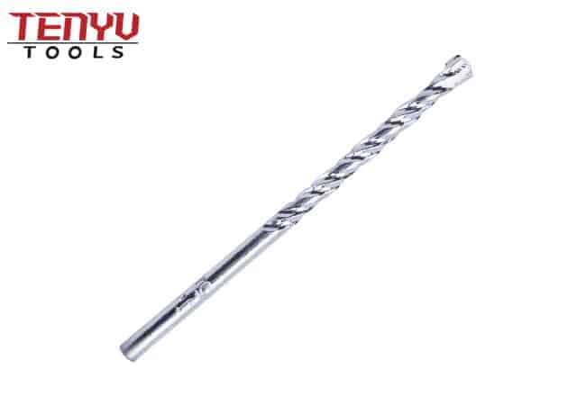 Chrome Plated S4 Flute Carbide Tipped Masonry Drill Bit Set in Plastic Box for Concrete Brick Masonry Drilling