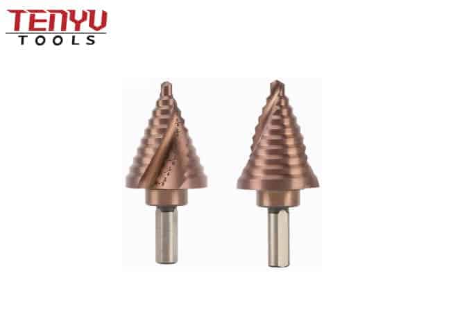 Cobalt 5% Step Drill Bit M35 Spiral Flute for Cutting Drilling Holes On Stainless Steel, Metal Sheet, Multiple Hole Stepped Up Bit for Professionals Power tools
