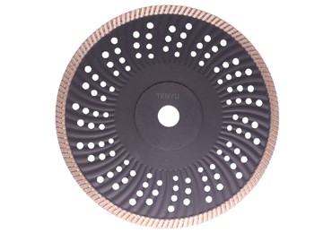 Cold-press Turbo Wave Diamond Saw Blade with Flange