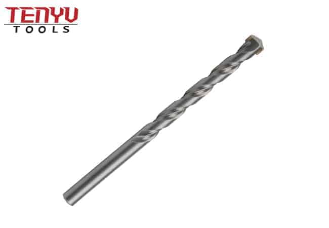 Round Shank Sand Blasted S4 Flute Carbide Tipped Masonry Drill Bit for Concrete Brick Masonry Drilling