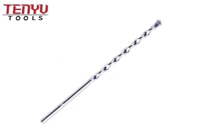 Extra Long Masonry Drill Bit China Concrete Tools for Concrete Brick Masonry Drilling With Round Shank Chrome Plated R Flute Carbide Tipped