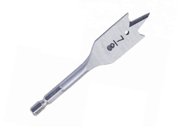 Flat Wood Spade Drill Bits Hex Shank Short Length Stubby for Confined Space Drilling Wood