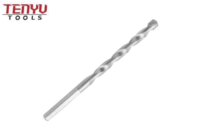 Hex Shank Masonry Drill Bit for Concrete Brick Masonry Drilling With Sand Blasted R Flute Carbide Tipped