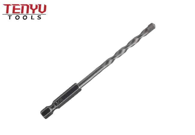 Impact Hex Shank Sand Blasted R Flute Masonry Drill Bit for Concrete Brick Masonry Drilling