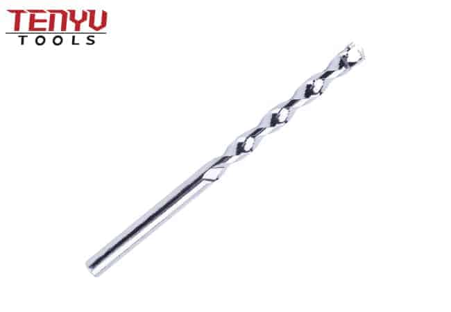 Industrial Concrete Drill Bit Carbide Tipped Masonry Drill Bit for Concrete Brick Masonry Drilling With Round Shank Chrome Plated L Flute