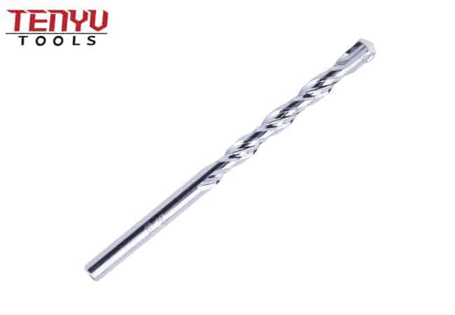 Nickel Plated Double Flute Carbide Tipped Masonry Drill Bit for Concrete Brick Masonry Drilling