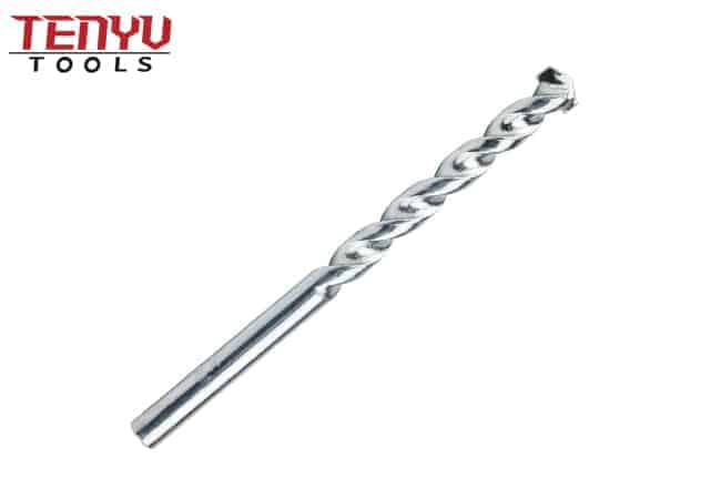 Nickel Plated L Flute Carbide Tipped Masonry Drill Bit for Concrete Brick Masonry Drilling