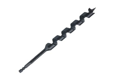 Quick Change Hex Shank single flute black finish Wood Auger Drill Bit for Wood Drilling