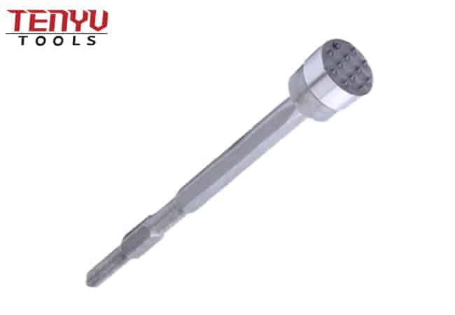 SDS Hammer Brush Head Carbide-Tipped Bushing Tool Head Chisel for Concrete Surface Leveling Out 7