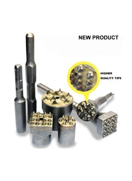 SDS Hammer Brush Head Carbide-Tipped Bushing Tool Head Chisel for Concrete Surface Leveling Out