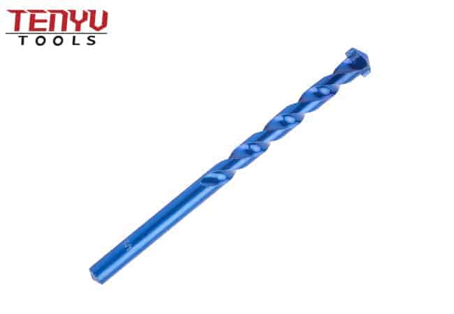Steinbohrer Hartmetall-Steinbohrer zum Bohren von Betonziegelmauerwerk mit blau lackierter U-Flöte