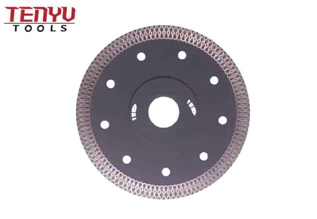 Turbo-Mesh Diamond Saw Blade with Flange for Marble Cutting