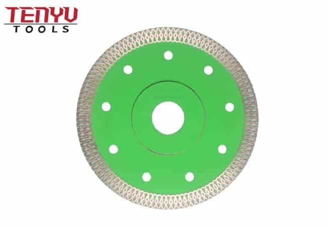 Turbo-Mesh Diamond Saw Blade with Flange for Marble Cutting