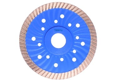 Lâmina de serra de diamante Turbo Wave com flange