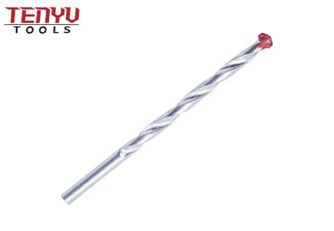 Zinc Plated L Flute Carbide Tipped Masonry Drill Bit for Concrete Brick Masonry Drilling