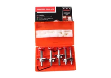 Conjunto de brocas Forstner de aço carbono alto 5 peças com dentes de carboneto de tungstênio