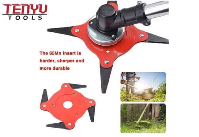 6T Steel Razors Weed Eater Lawn Mower Brush Cutter Blade Universa Grass Trimmer Head for Brush Cutter