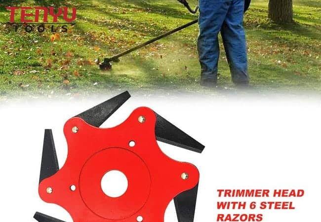 6T Steel Razors Weed Eater Lawn Mower Brush Cutter Blade Universa Grass Trimmer Head for Brush Cutter