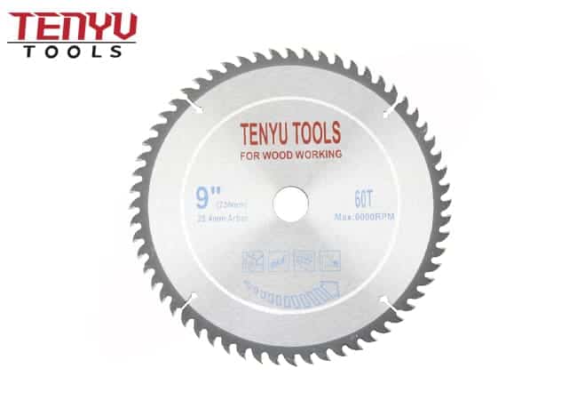 9 Inch 60 Teeth Carbide Circular Saw Blades for Wood