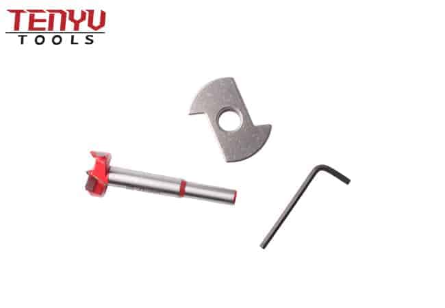 Adjustable Round Shank TCT Wood Forstner Drill Bit Use for Wood Drilling