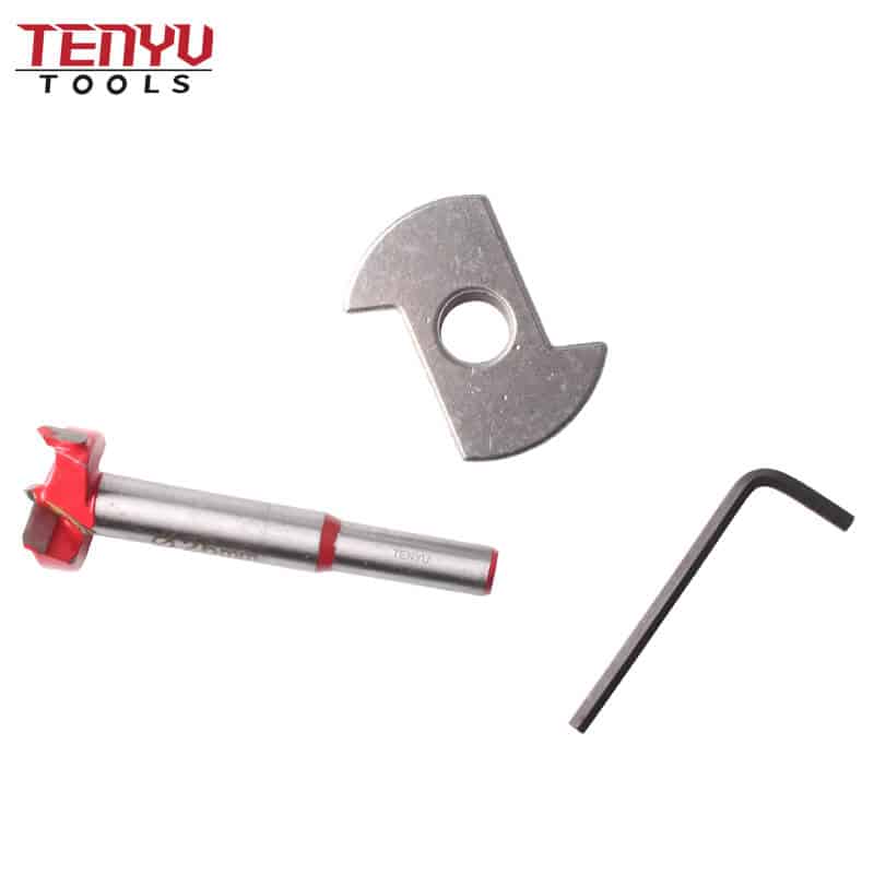 adjustable round shank tungsten carbide tip tct wood forstner drill bit use for wood drilling