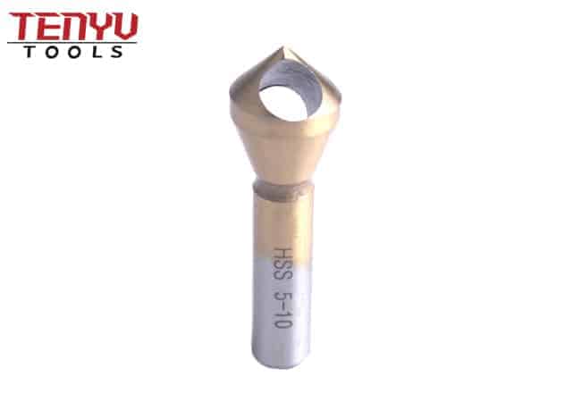 HSS 4241 Zero 0 Flute with Bright or Gold Surface Coating Countersink Drill Bit