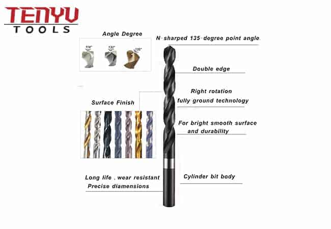 Hss Twist Drill Bit Black Surface