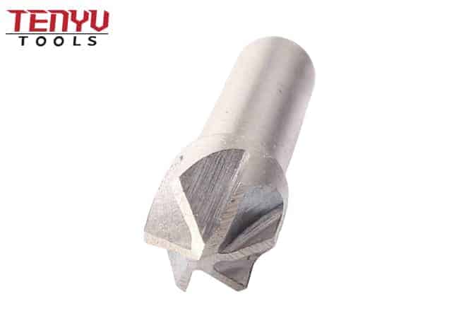 M2 Cylindrical Shank 6 Flute 60 Degree Countersink Drill Bit for Metal Drilling