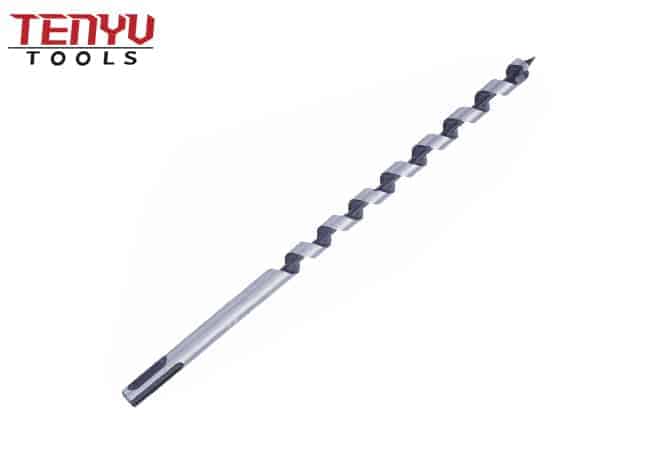 SDS Plus Shank Shank Single Flute Wood Auger Drill Bit with Stem for Wood Drilling