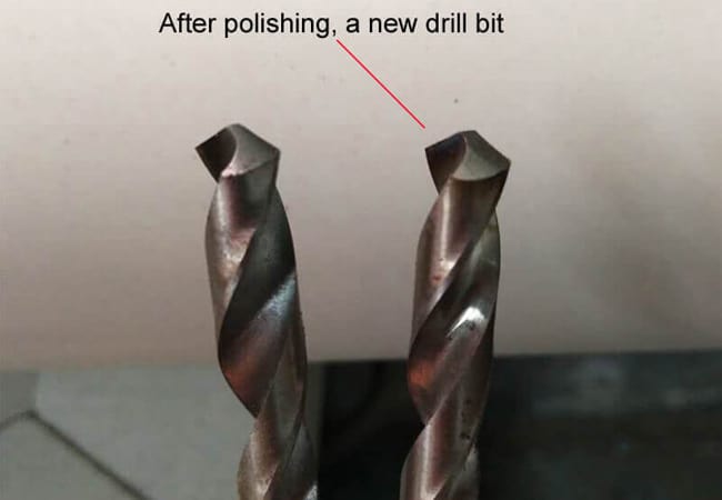 Straight Shank Drill Bit after Polish