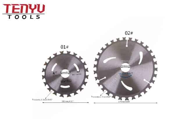 Ultimative Rahmung Radical Bi-Directional Tooth Profile Blade