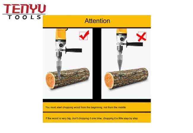 Foret de fendage de foreuse à bois pour la coupe du bois 8