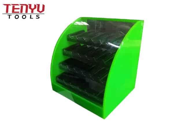 Acrylic Power Tool Drill Bits Display Box Stand with Lock