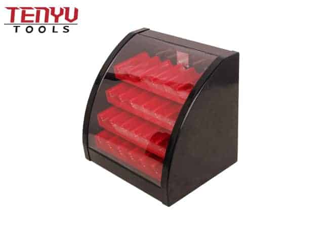 Acrylic Power Tool Drill Bits Display Box Stand with Lock