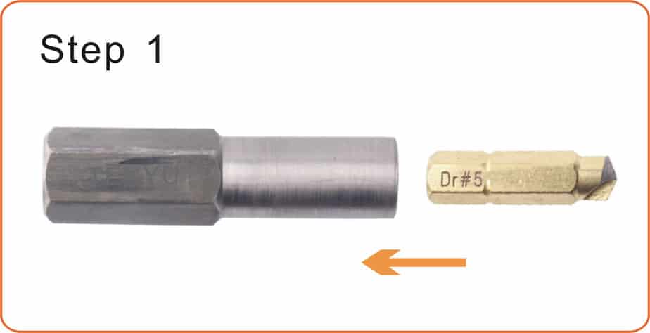 Extracteur de vis endommagé