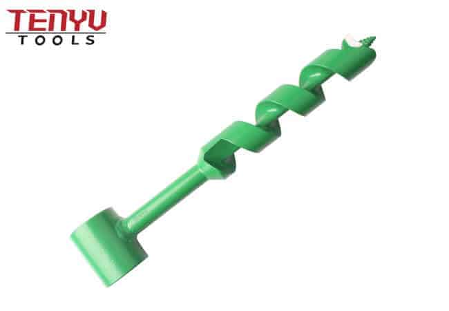 Green Coated Scotch Eyed Wood Auger Drill Bit