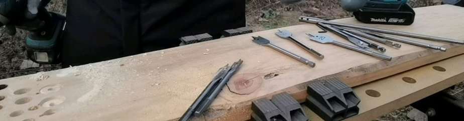 Wood Spade Bit Using