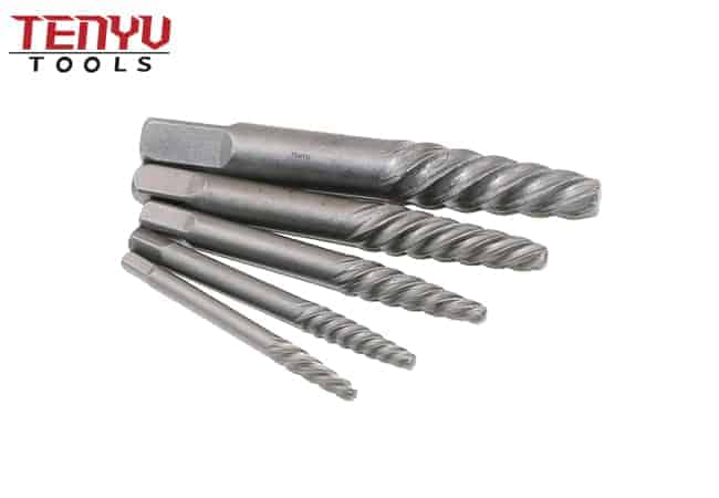 11Pcs Single Head Screw Extractor and Left Hand Drill Bit Kit in One Plastic Box for Most Stripped Damaged Screw Remover