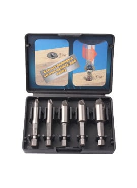 5Pcs Hex Shank Damaged Screw Remover Screw Extractor Set for Any Broken Stripped Damaged Screw