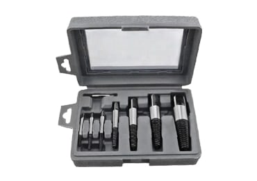 8Pcs Damaged Screw Extractor Tool Set in Plastic Box for Broken Stripped Screw Remover