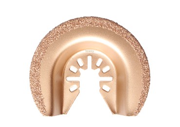 Hoja oscilante semicircular multiherramienta de grano de diamante para trabajos detallados en esquinas de concreto y espacios pequeños