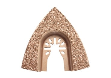 Hoja de sierra oscilante multiherramienta triangular de diamante para molienda de áreas estrechas de hormigón de baldosas de cerámica